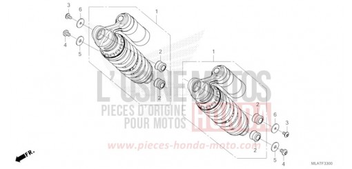 COUSSIN ARRIERE CMX1100AT de 2026